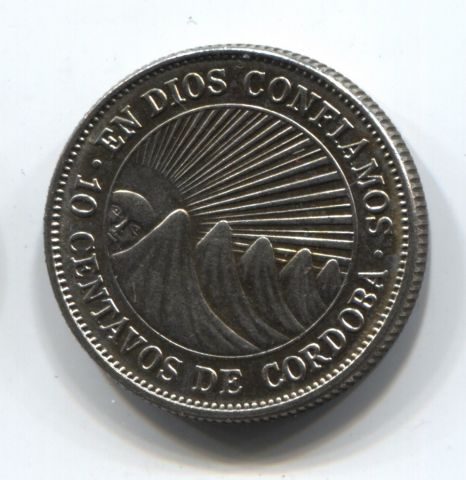 10 сентаво 1972 Никарагуа UNC