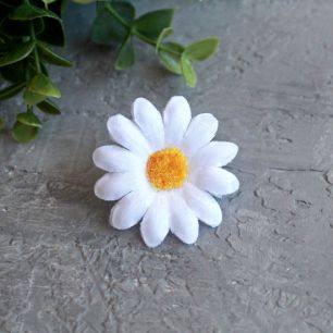 Цветок "Ромашка" 4 см., белая