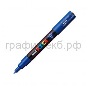 Маркер декоративный UNI POSKA 0,7мм синий PC-1M