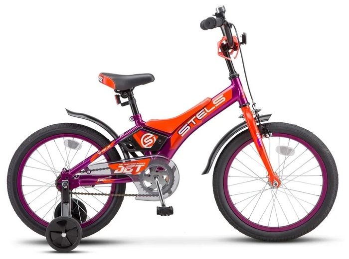 Велосипед STELS Jet 16" Z010 9" Фиолетовый/оранжевый (LU085919 LU087403)