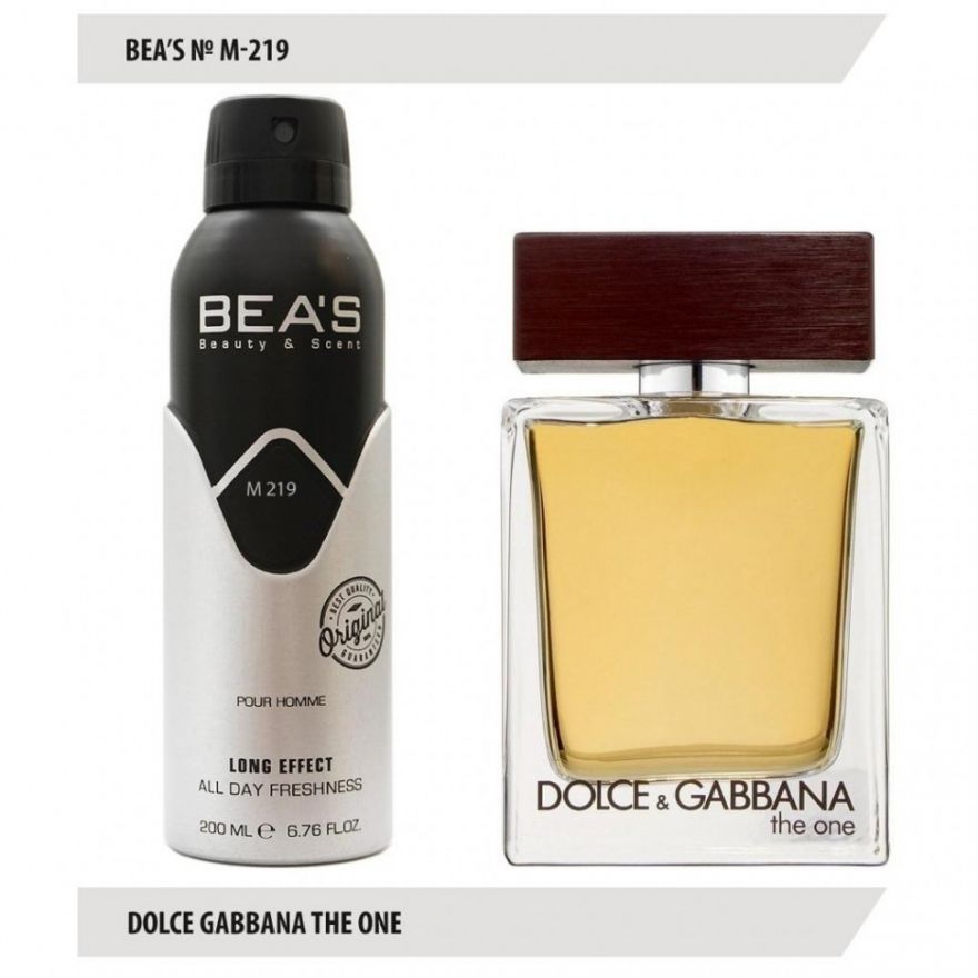 Дезодорант BEA'S M 219 - Dolce & Gabbana The One For Men 200мл
