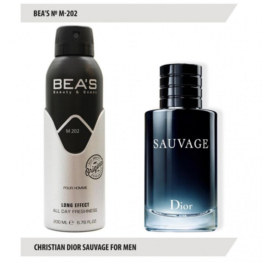 Дезодорант BEA'S M 202 - Christian Dior Sauvage 200мл