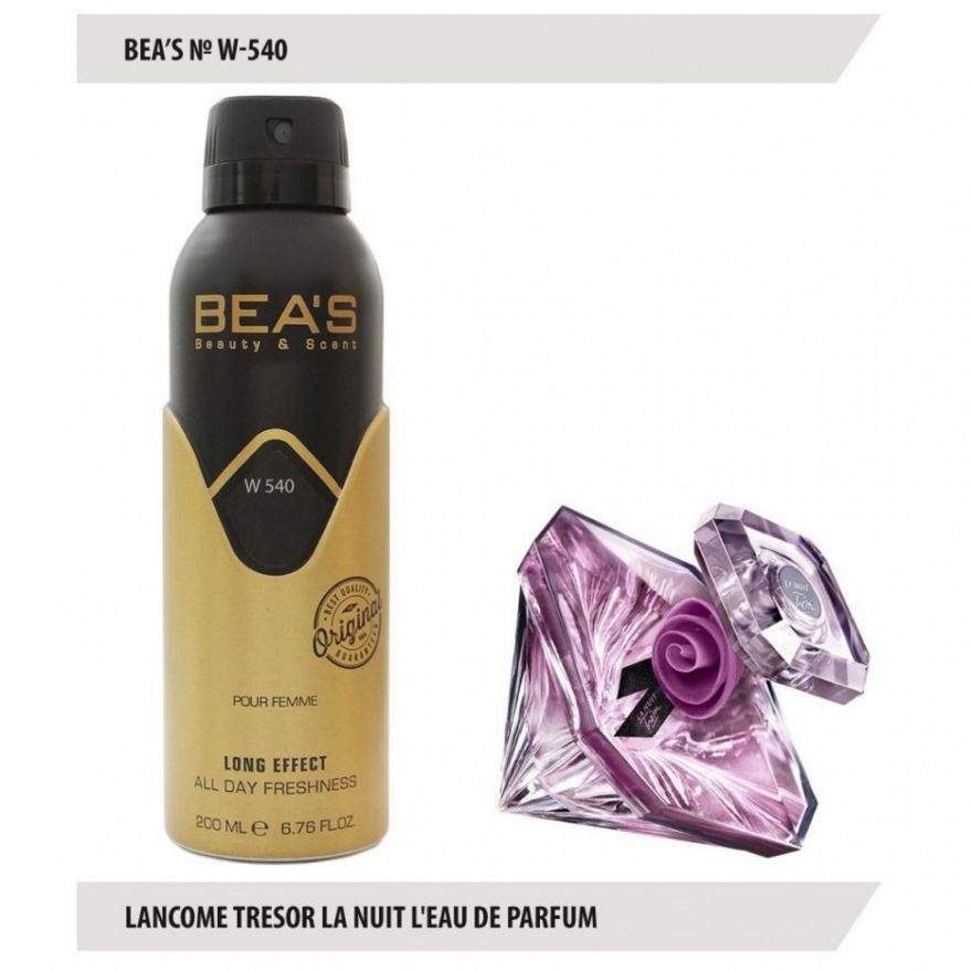 Дезодорант BEA'S W 540 - Lancome La Nuit Tresor L`eau For Women 200мл