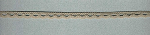 Кружево вязаное IEMESA  ширина 10 мм. серо-бежевый Испания (1689.K7)