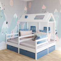 Кровать Домик Butterfly №11C (для двоих детей)