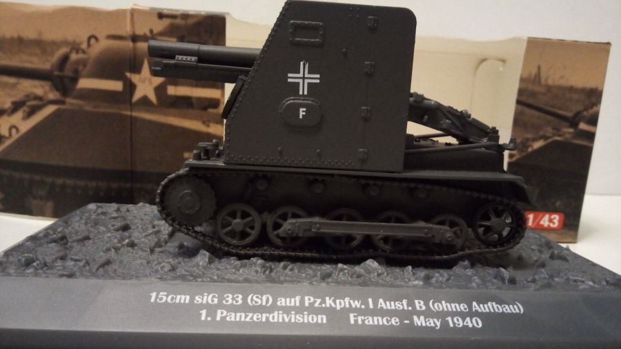 15 cm s.i.G. 33 (SF ) auf  Pz.Kpfw I. Ausf.B  1940 года в масштабе 1/43