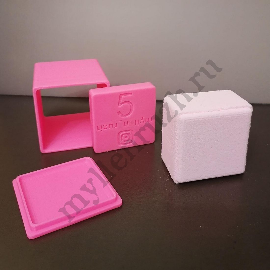 3D форма для бомбочек, Куб 5 см (предварительный заказ)