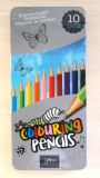 Цветные карандаши artista в жестяной коробке 10 шт