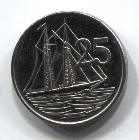 25 центов 2002 Каймановы острова