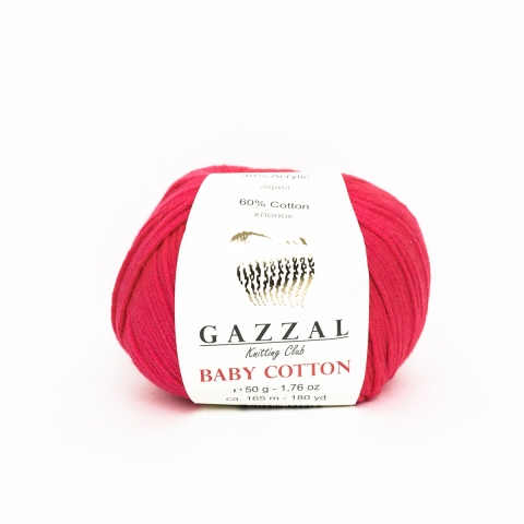 Baby cotton (Gazzal) 3459-коралловый неон