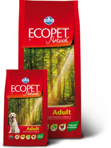 Ecopet Natural Adult (Экопет Нэчурал для взрослых собак всех пород с курицей)