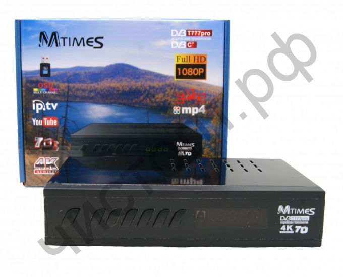 Цифровой ресивер DVB-T2 MTIMES T777 PRO + HDi плеер поддержка Wi- Fi (цифр эфирн. телевид бесплатно) + USB ( диагност.брака > 2 нед. при отсутв. проверка 100р. )