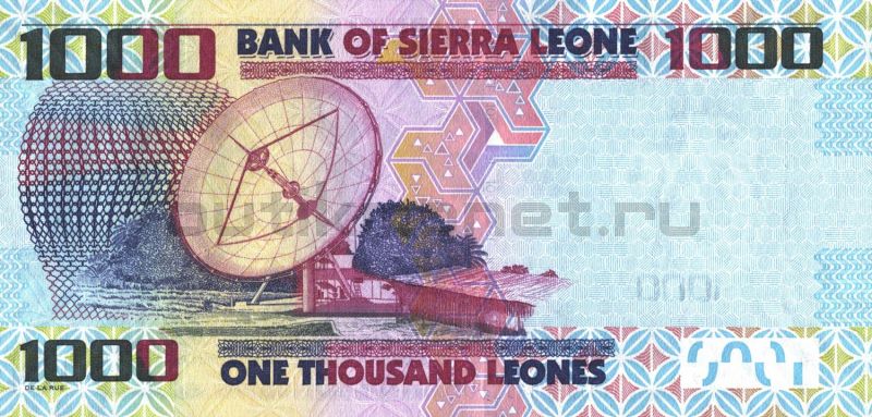 1000 леоне 2016 Сьерра-Леоне