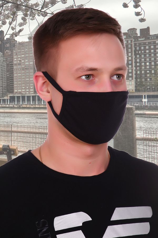 Санитарно-гигиеническая маска немедицинского назначения 11505 [черный] [распродажа]