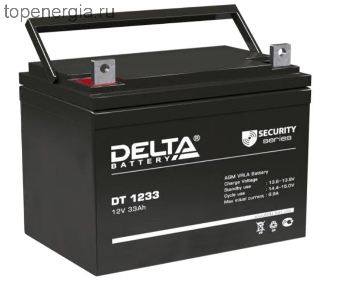 Аккумулятор герметичный VRLA свинцово-кислотный DELTA DT 1233