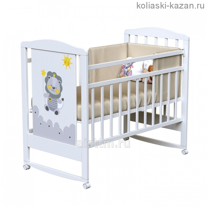 Кровать детская HAPPY LION (колесо-качалка)