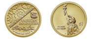 1 доллар США. Американские инновации - Первый патент 2018 год​  - 1 монета