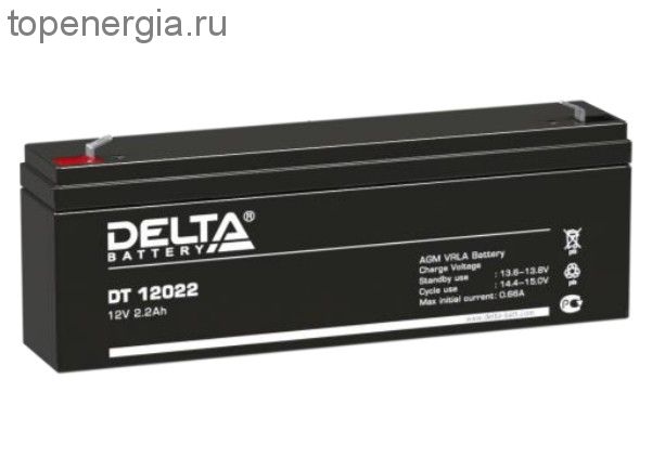 Аккумулятор герметичный VRLA свинцово-кислотный DELTA DT 12022
