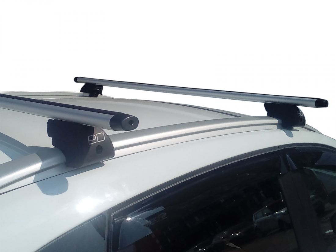 Багажник на интегрированные рейлинги Lada Xray / Lada Xray Cross, Евродеталь, аэродинамические дуги
