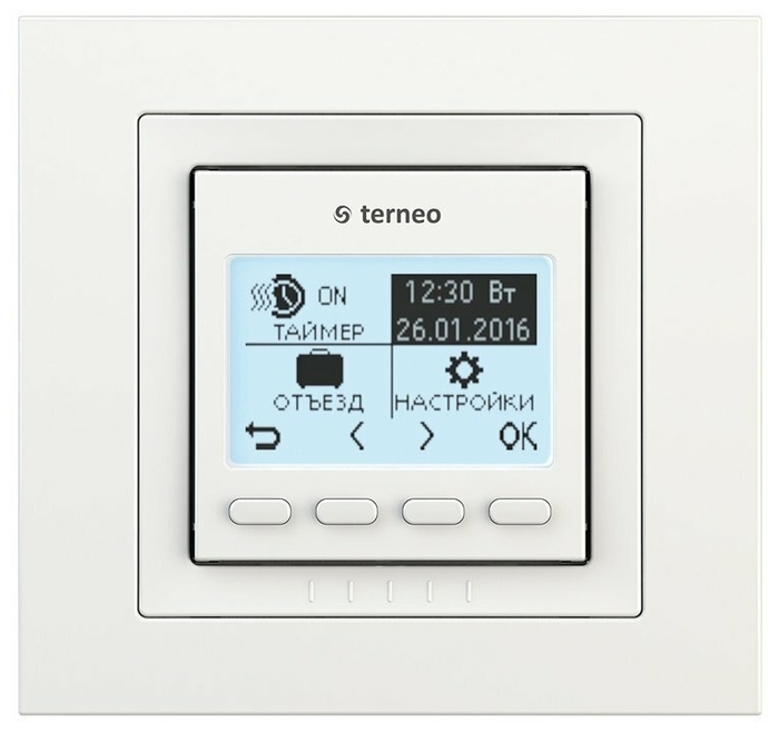 Электронный терморегулятор для теплого пола Terneo Pro Unic 16 А/3000 Вт