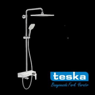 TESKA Hamam Duş Seti NİAGARA ağ rəng / BATHROOM SHOWER SET NIAGARA WHITE