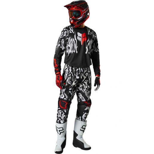 Fox 180 Peril Black/Red (2022) джерси и штаны для мотокросса