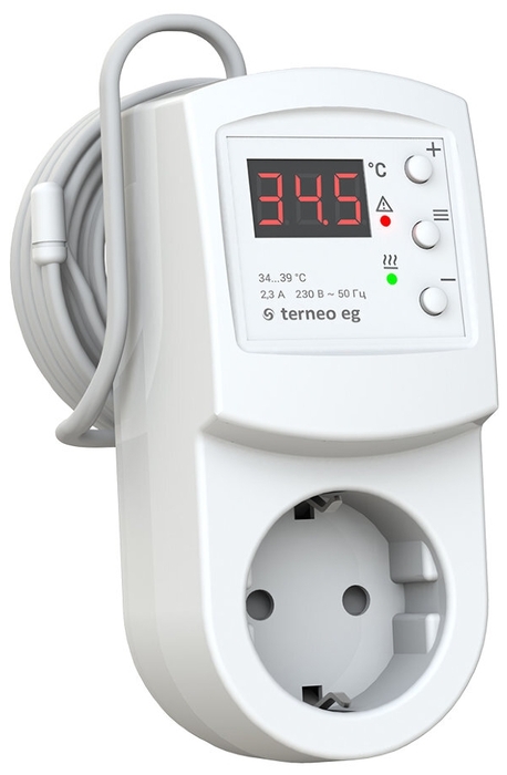 Электронный терморегулятор в розетку для инкубатора Terneo EG, 2,3 А/500 Вт