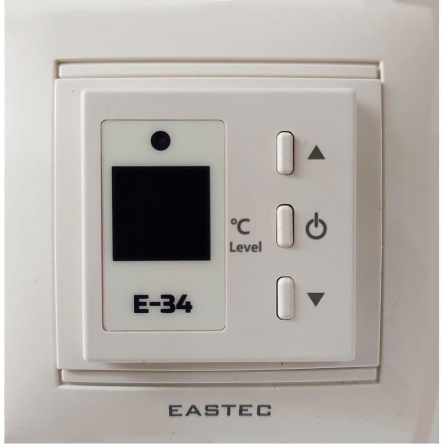 Электронный терморегулятор для пола и обогревателей Eastec E-34, 16 А/3500 В, бежевый