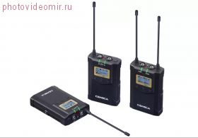 Арендовать Петличная радиосистема Comica CVM-WM100 PLUS (приёмник + 2 передатчика)