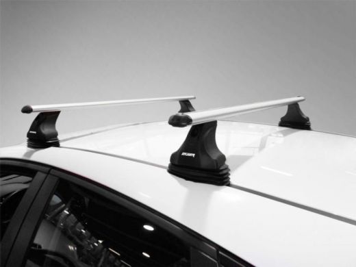 Багажник на крышу Opel Astra J, Атлант, аэродинамические дуги, опора Е