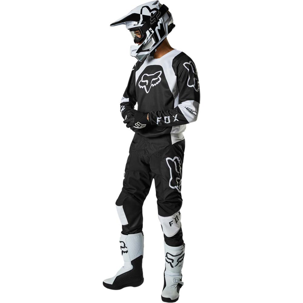 Fox 180 Lux Black/White (2022) джерси и штаны для мотокросса