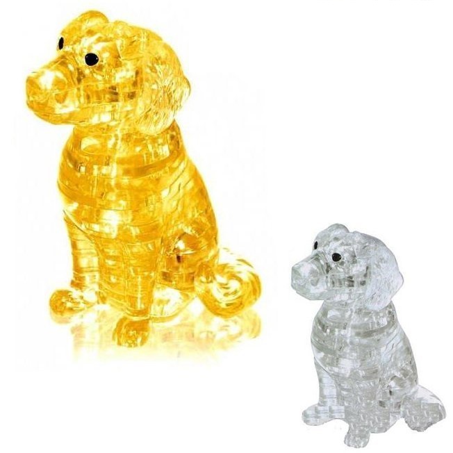 3D-пазл Crystal Puzzle собака щенок со светом (9039A)