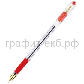 Ручка шариковая MunHwa MC GOLD маслянная основа красная BMC-03