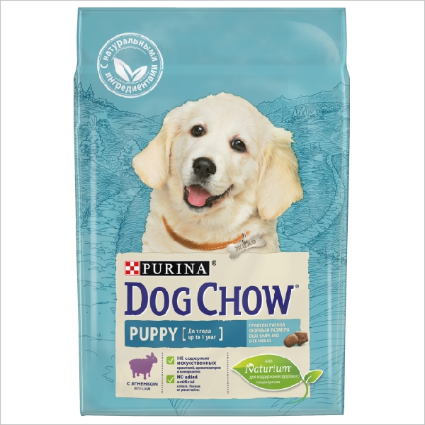 Сухой корм для щенков всех пород PURINA Dog Chow Puppy с ягненком