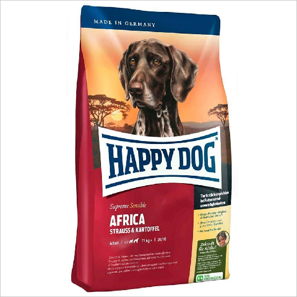 Сухой корм для собак Happy Dog Africa с мясом страуса