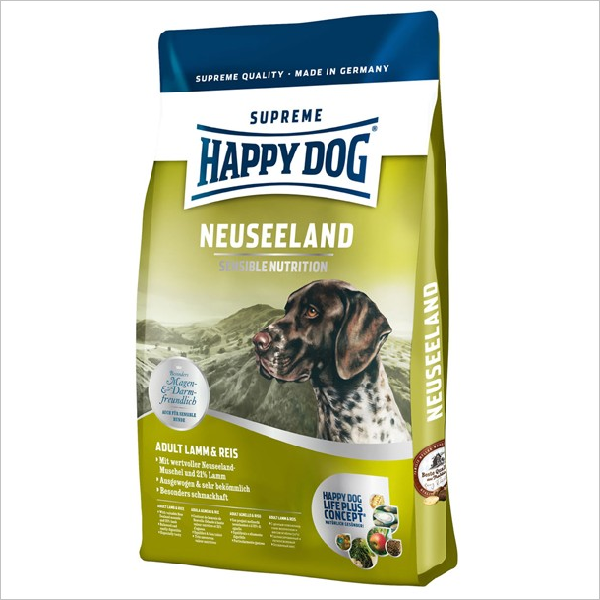 Сухой корм для собак Happy Dog Neuseeland с ягненком и рисом