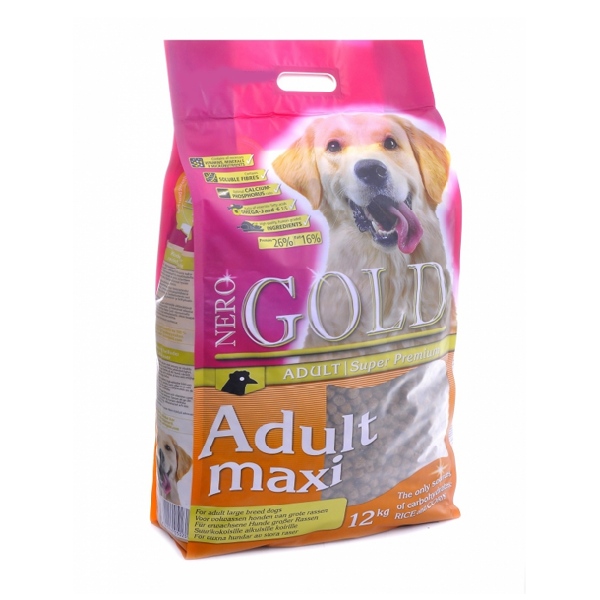 Сухой корм для собак крупных пород Nero Gold Maxi Super Premium с курицей