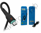 Кабель USB - микро USB Denmen D15V (2.4 A) черный