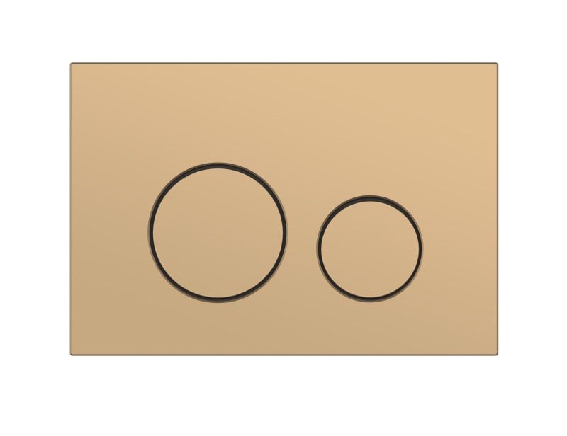 Кнопка Cersanit TWINS для LINK PRO/VECTOR/LINK/HI-TEC пластик золотой матовый 63524