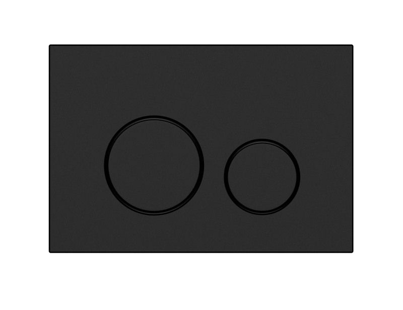 Кнопка Cersanit TWINS для LINK PRO/VECTOR/LINK/HI-TEC пластик черный матовый 63525