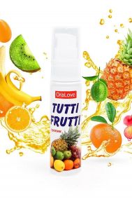 Гель-смазка для орального секса Bioritm OraLove Tutti-Frutti тропик, 30 г