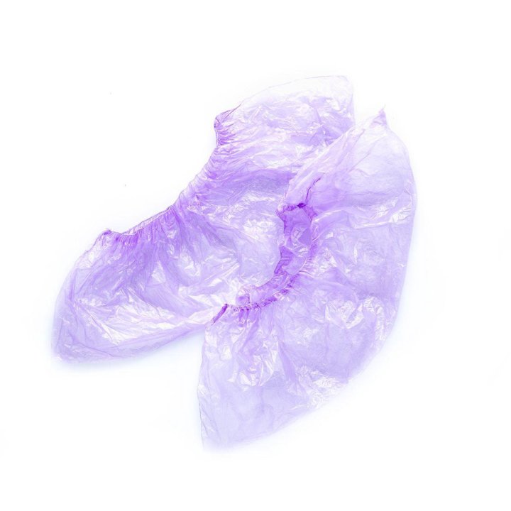 Бахилы прочные (40 мкр.) Фиолетовые, 1500 пар/3000 штук россыпь