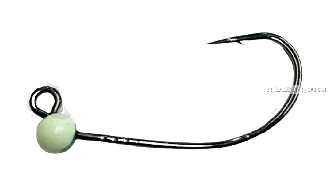 Вольфрамовые джиг-головки OnlySpin MG-3 №4/ 0,5г/ В упаковке: 3шт/ Цвет: светонакопитель