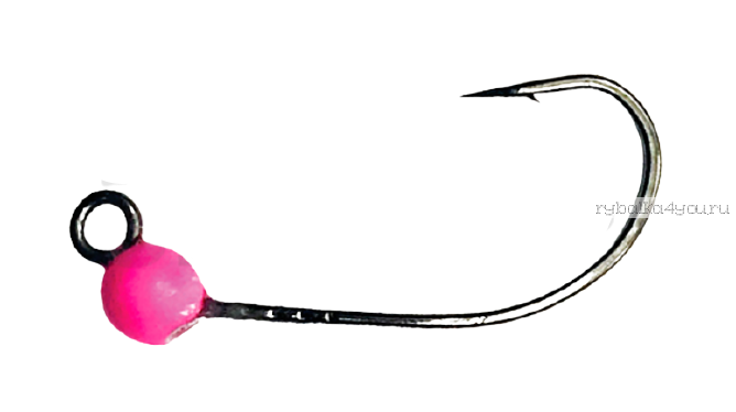 Вольфрамовые джиг-головки OnlySpin MG-3 №4/ 0,7г/ В упаковке: 3шт/ Цвет: розовый