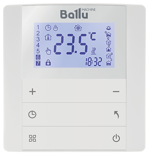 Электронный цифровой термостат для климатической техники Ballu BDT-1, 16 А/3600 Вт
