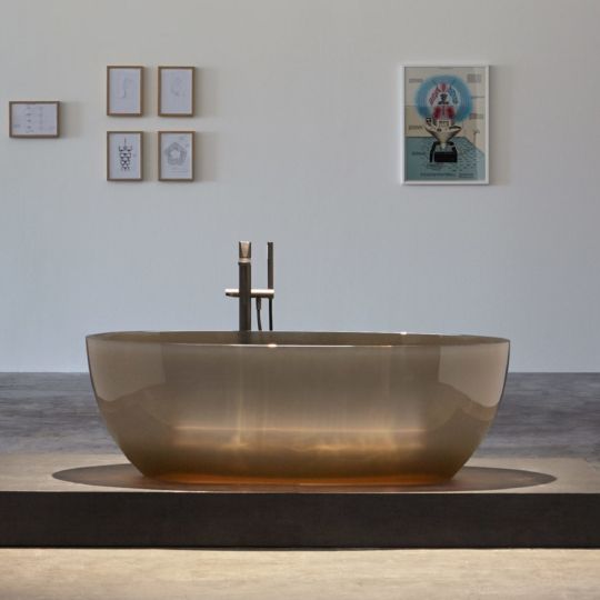 Цветная отдельностоящая ванна Antonio Lupi Reflex 167х86 схема 5