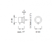 Термостатический смеситель для раковины Cea Design MILO360 MIL 42 схема 2