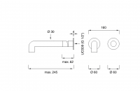 Однорычажный смеситель для раковины Cea Design CARTESIO CAR 09 схема 2