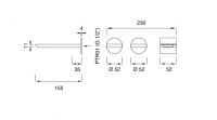 Двухвентильный смеситель для раковины Cea Design BAR BAR 24 схема 2
