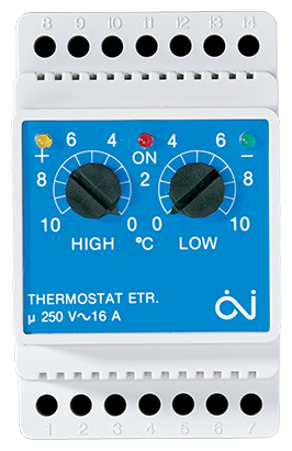 Терморегулятор для управления работой систем антиобледенения и снеготаяния OJ Electronics ETR/F-1447A
